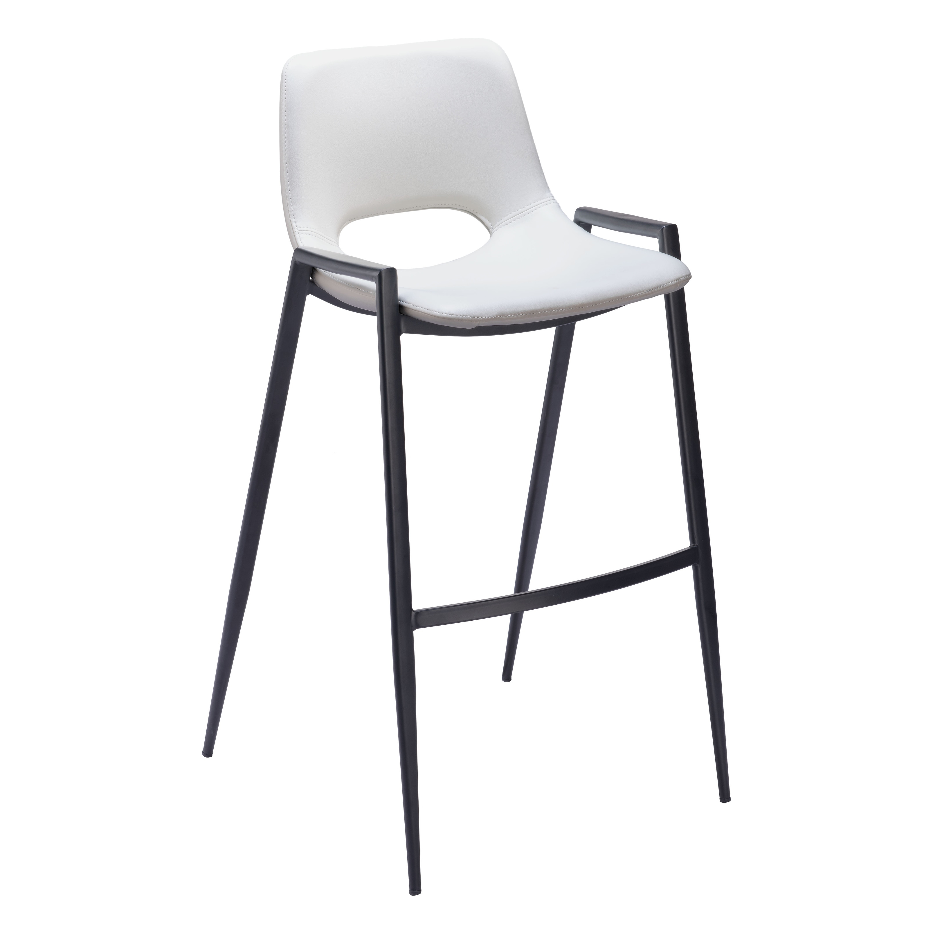 Britley Bay Barstool Chair (Set of 2) White - N/A