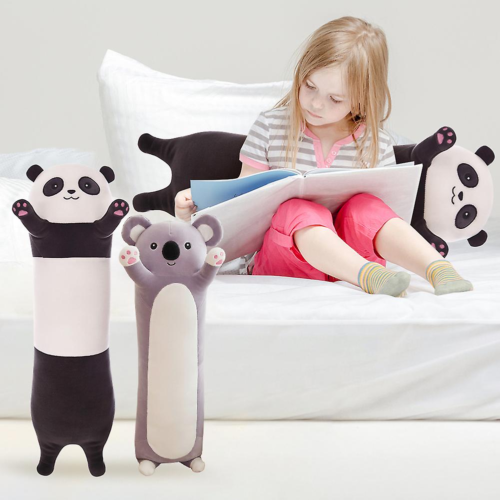 Cartoon Panda Throw Pillow Plush Cute Animal Stuffed Toy Soft Long Hugging Toy Plush Pillow For Children Boys Girls Koala 110cm