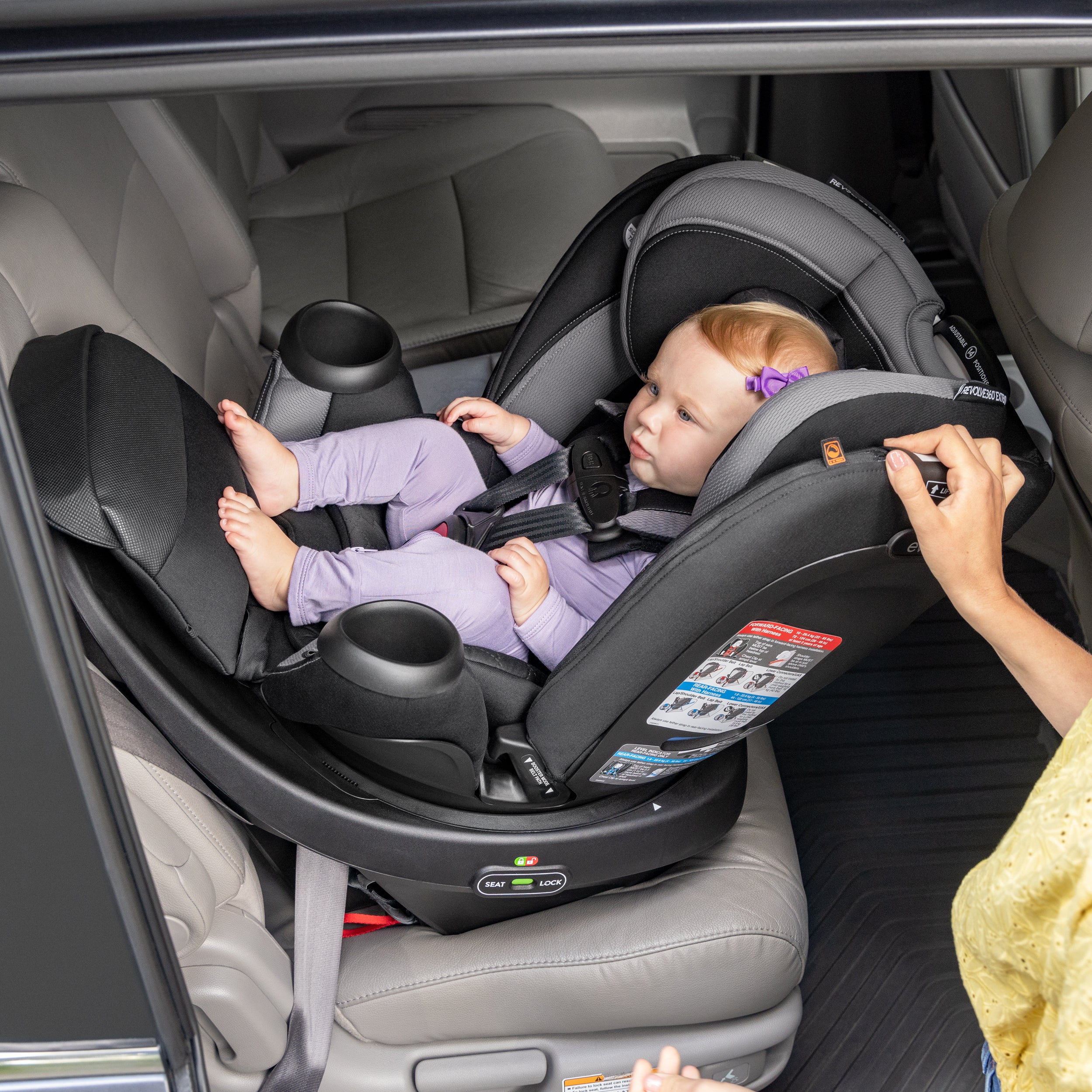 Revolve360 Extend Rotational All-in-One Convertible Car Seat with Quick Clean Cover