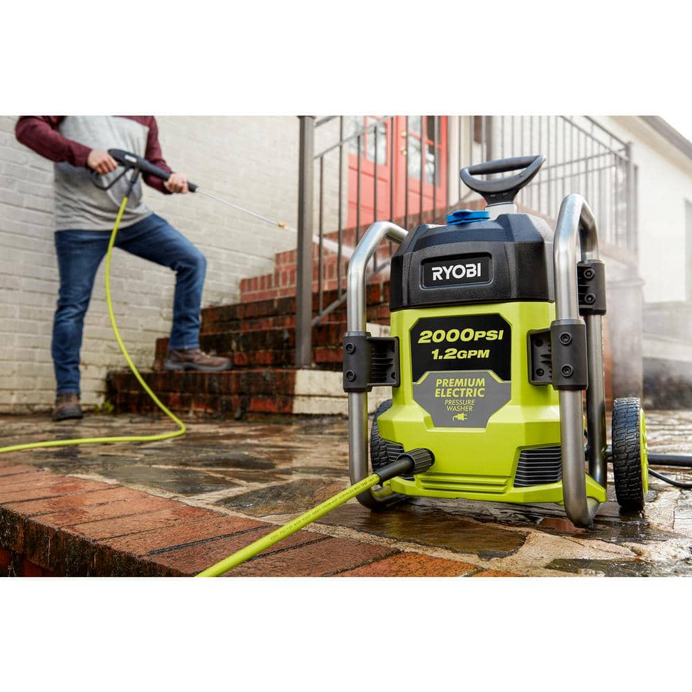 RYOBI 2000 PSI 1.2 GPM Cold Water Corded Electric Pressure Washer RY142022