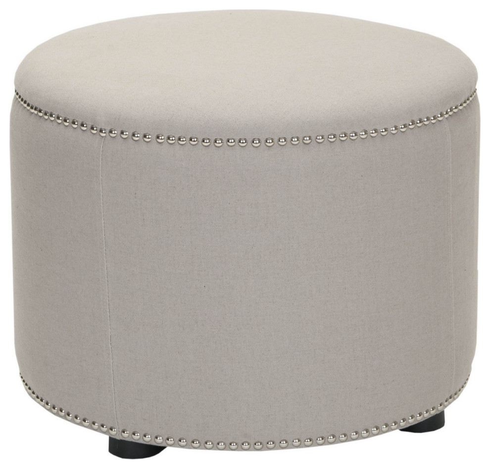 Gina Ottoman Taupe/ Black   Modern   Footstools And Ottomans   by Virgil Stanis Design  Houzz