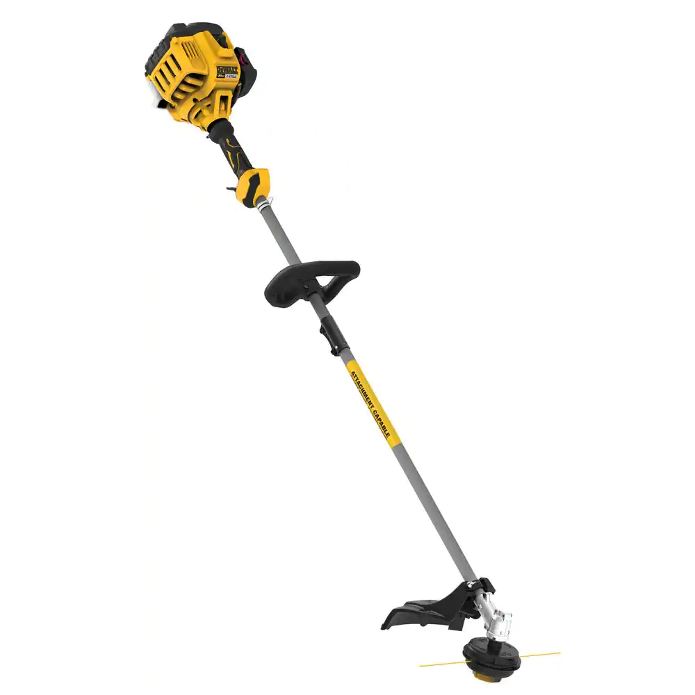 DEWALT DXGST227SS 27 cc 2-Stroke Gas Straight Shaft String Trimmer with Attachment Capability