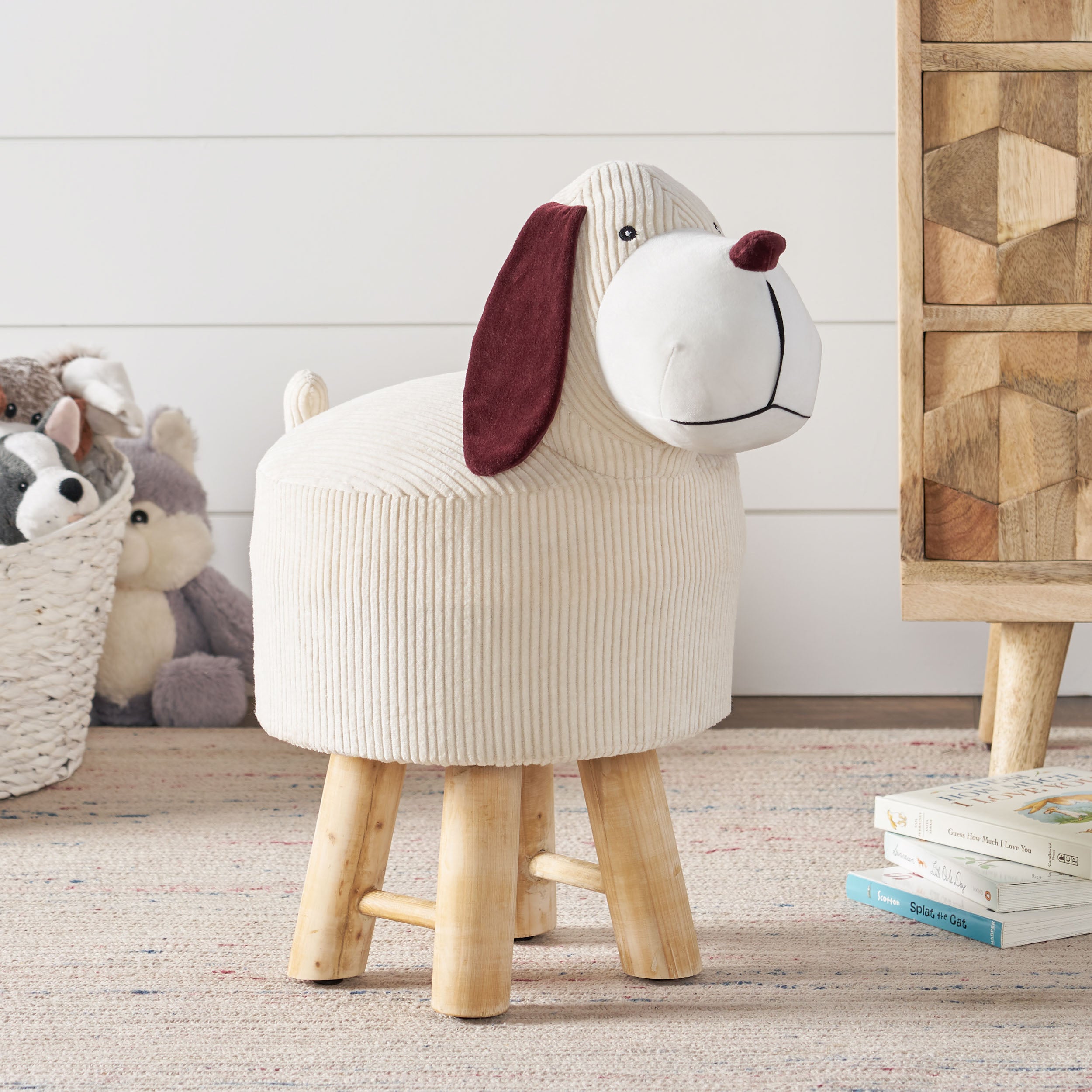 Hiyab Contemporary Kids Dog Ottoman