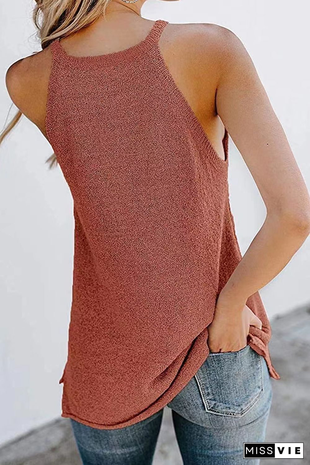 Plain Knit Tank Top