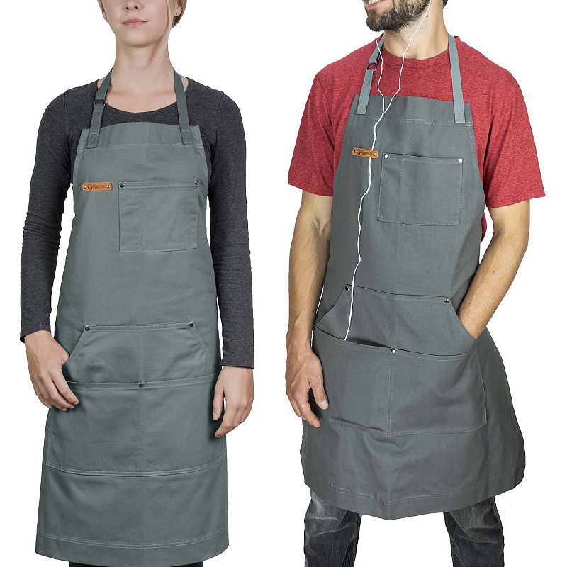 Chef Pomodoro Apron For Men And Women With Pockets - Top Chef Recommended - Grill Apron