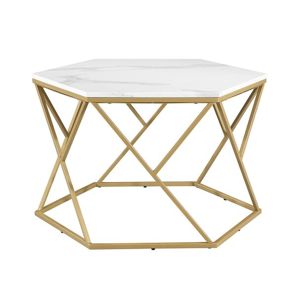 Ledel Modern Hexagon Coffee Table