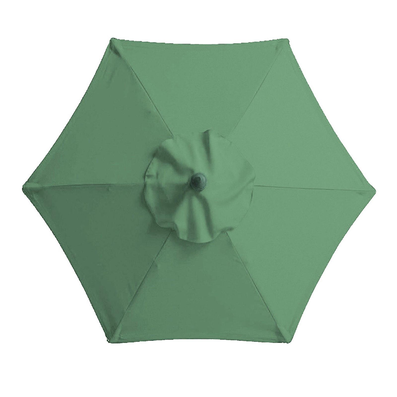 Garden Umbrella Outdoor Stall Umbrella Beach Sun Umbrella Replacement Cloth Green