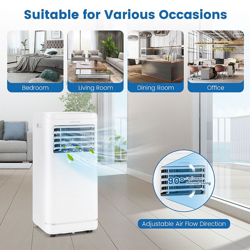 Portable Air Conditioner with Dehumidifier and Fan Mode-8000 BTU