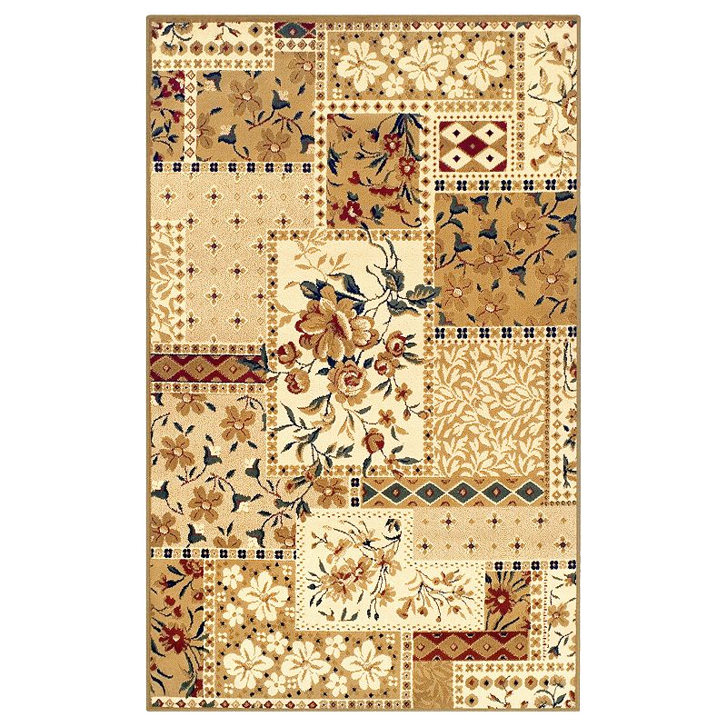 SUPERIOR Flower Patch Rustic Indoor Area Rug