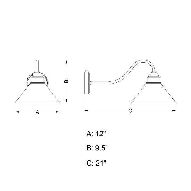 Vaxcel Outland 1 Light Sconce Aged Iron