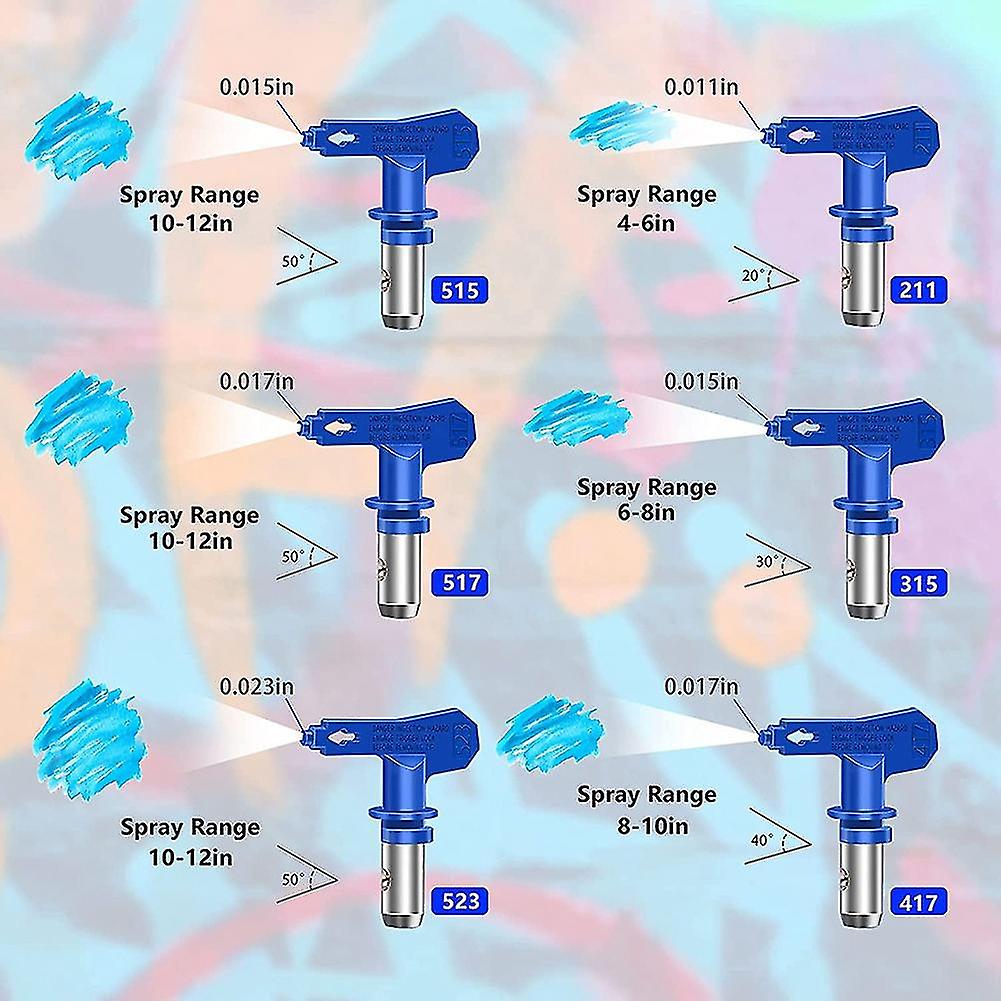 Airless Paint Nozzles Set，reversible Spray Tips Airless Paint Sprayer Nozzle Tips Airless Sprayer S