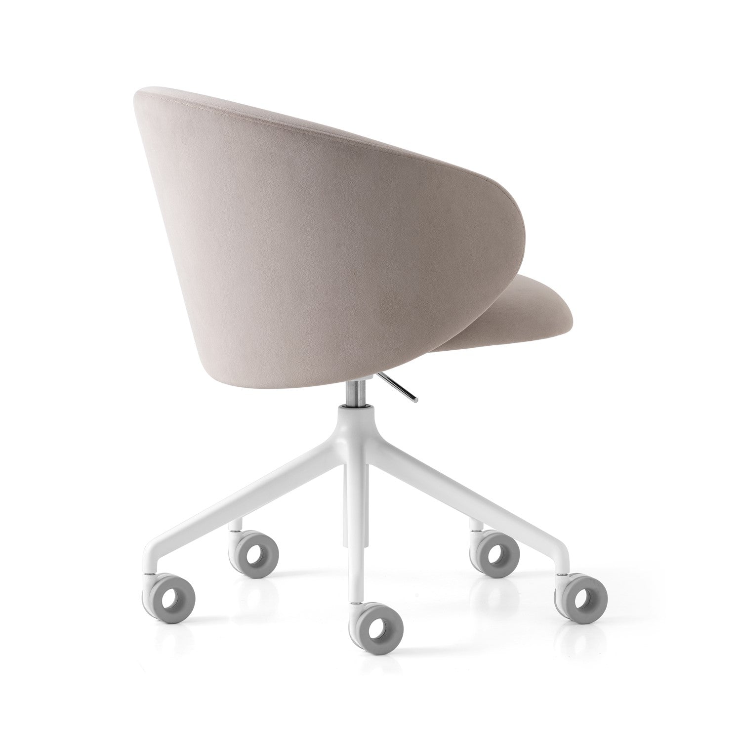 Tuka Indoor/Outdoor Optic White Base Swivel Office Chair