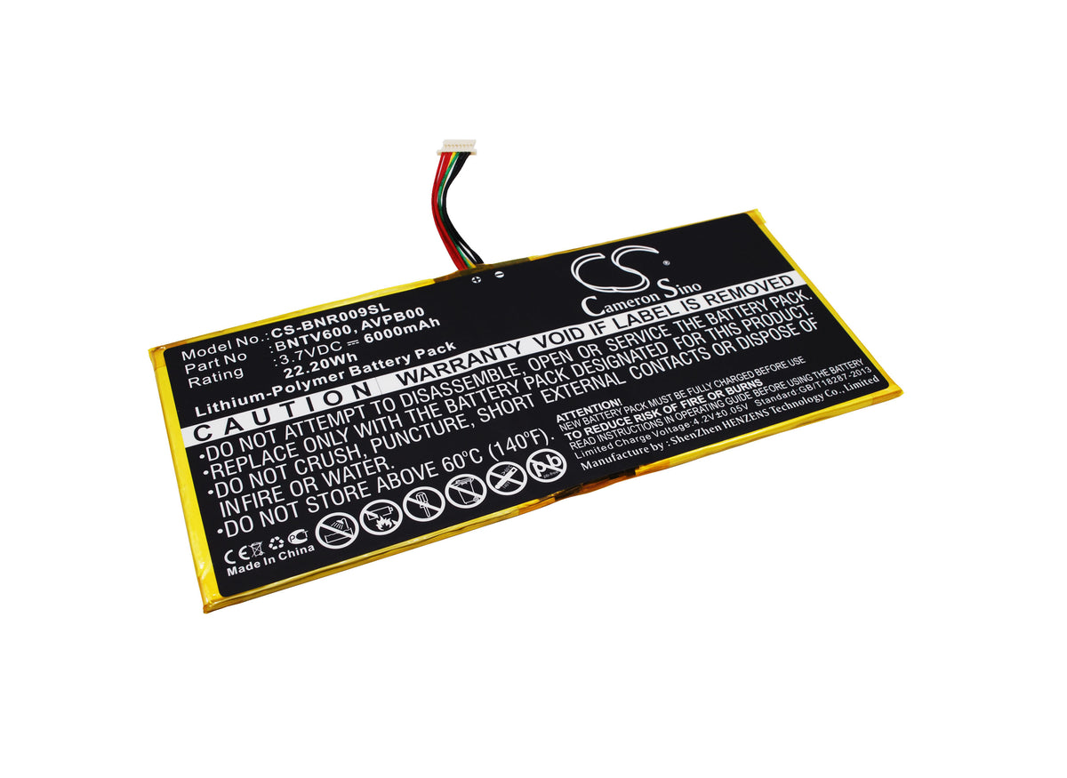 Barnes amp Noble BNTV600 Nook HD Plus NOOK HD9 Ova Replacement Battery BatteryClerkcom Tablet