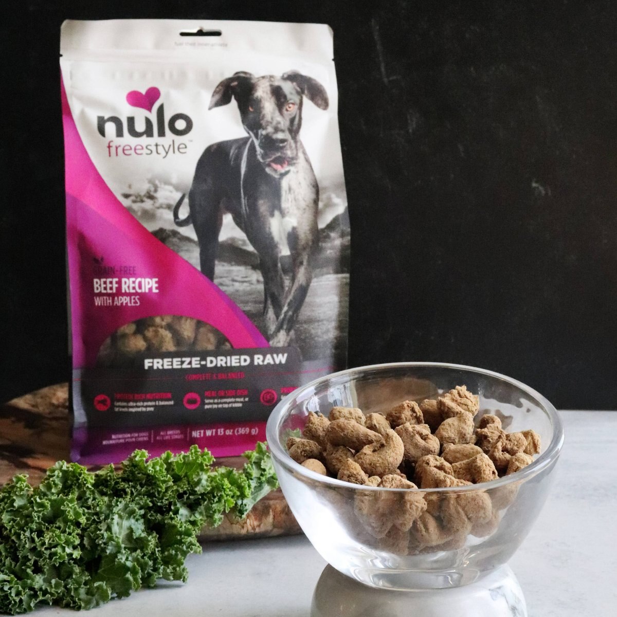 Nulo Freestyle Beef Recipe With Apples Grain-Free Freeze-Dried Raw Dog Food