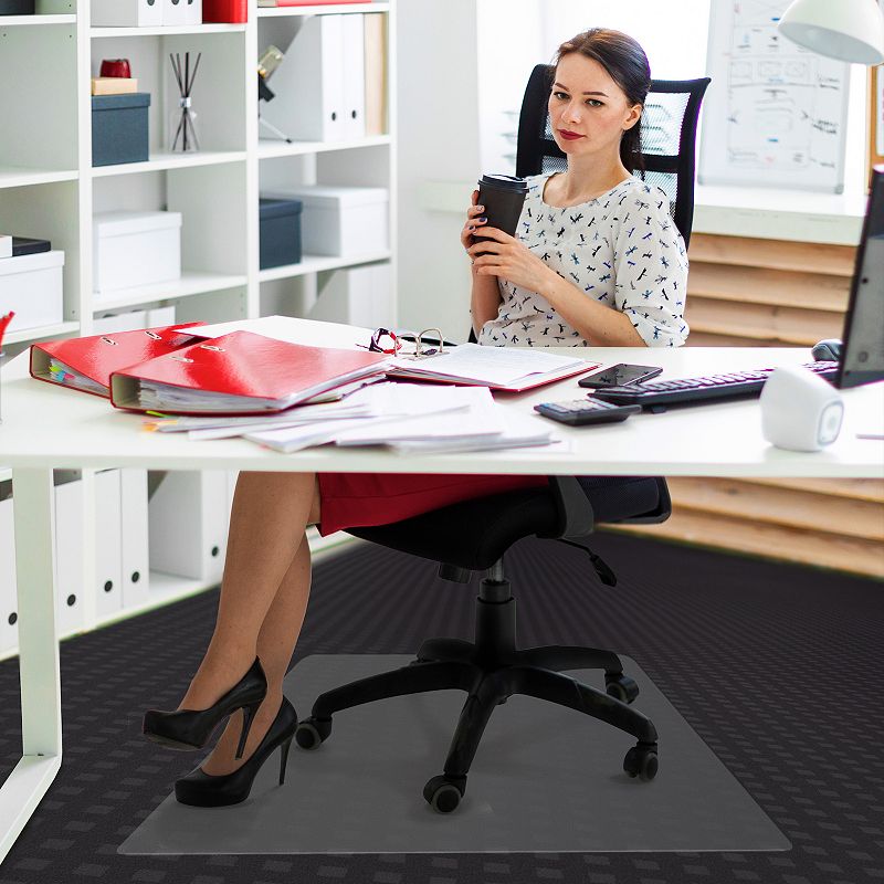 Floortex Cleartex® Advantagemat® Plus APET Chair Mat - Low/Standard Pile Carpet. Rectangular 36 x 48