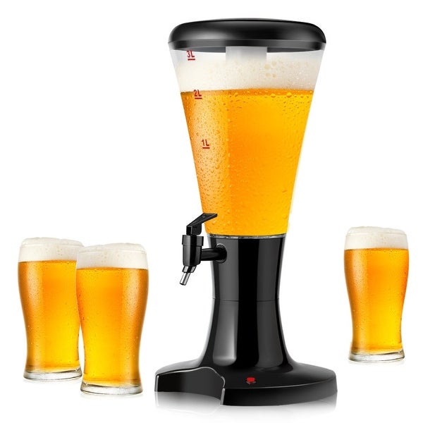 3L Draft Beer Tower Dispenser with LED Lights - 9