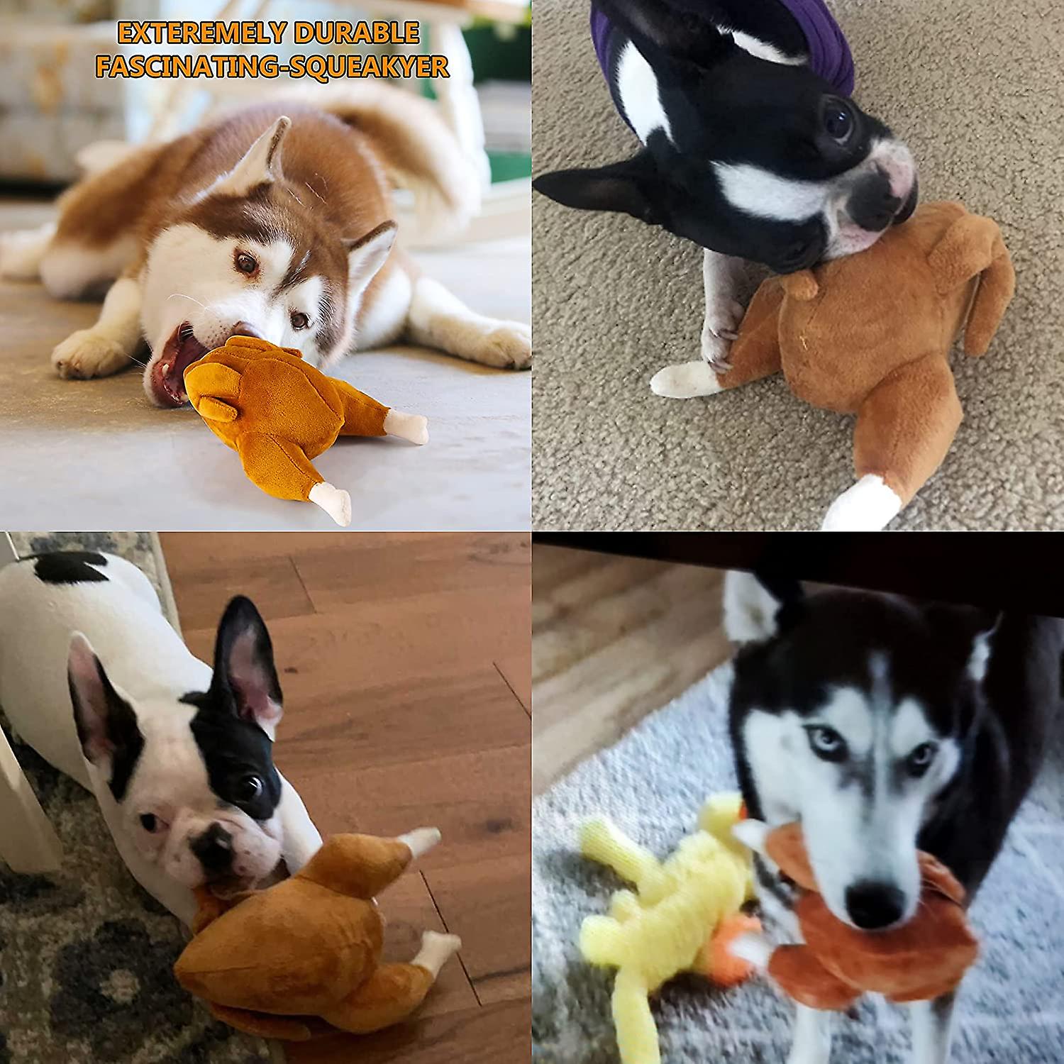 Dog Toys For Dogs Aggressive Chewers， Indestructible Dog Toys For Boredom Medium Dogs Natural Rubber Milk Flavor