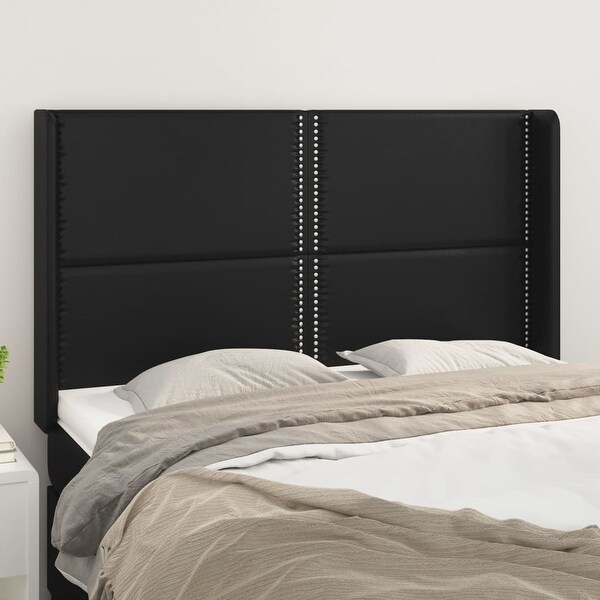 vidaXL Headboard with Ears Black 40.6