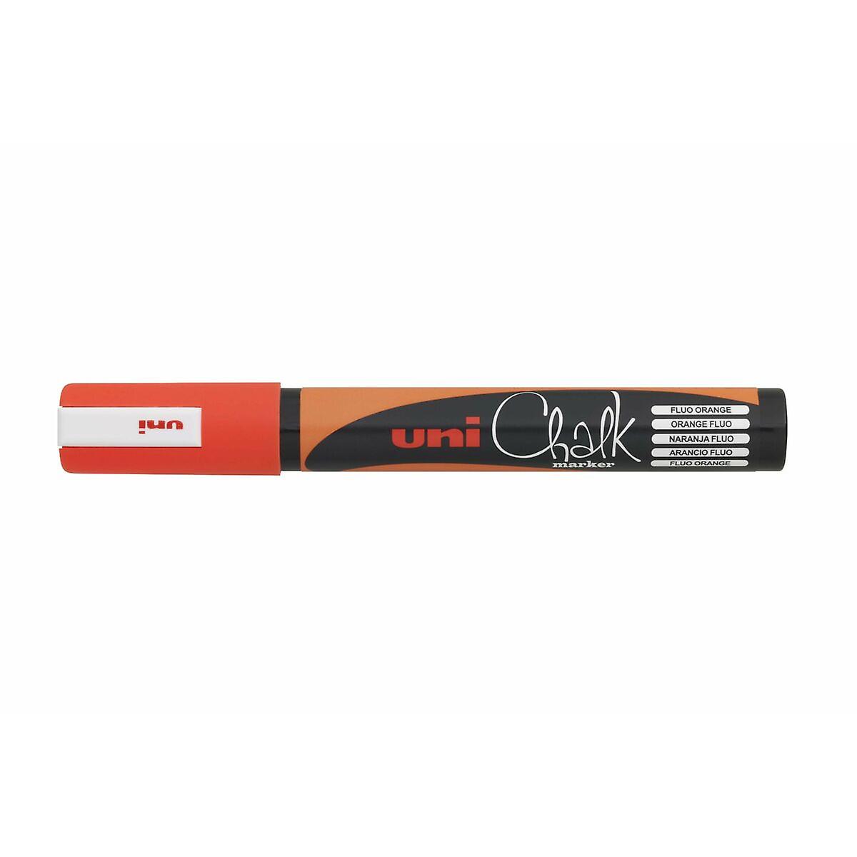 Liquid chalk marker Uni-Ball PWE-5M Orange (6 Units)