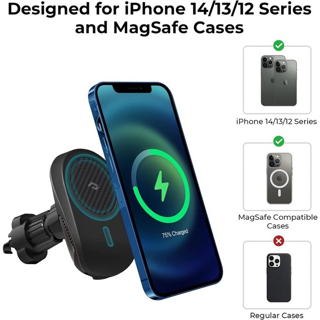 Pitaka Magez Car Mount pro vent With Charging Function For Iphone 12 13 14 15