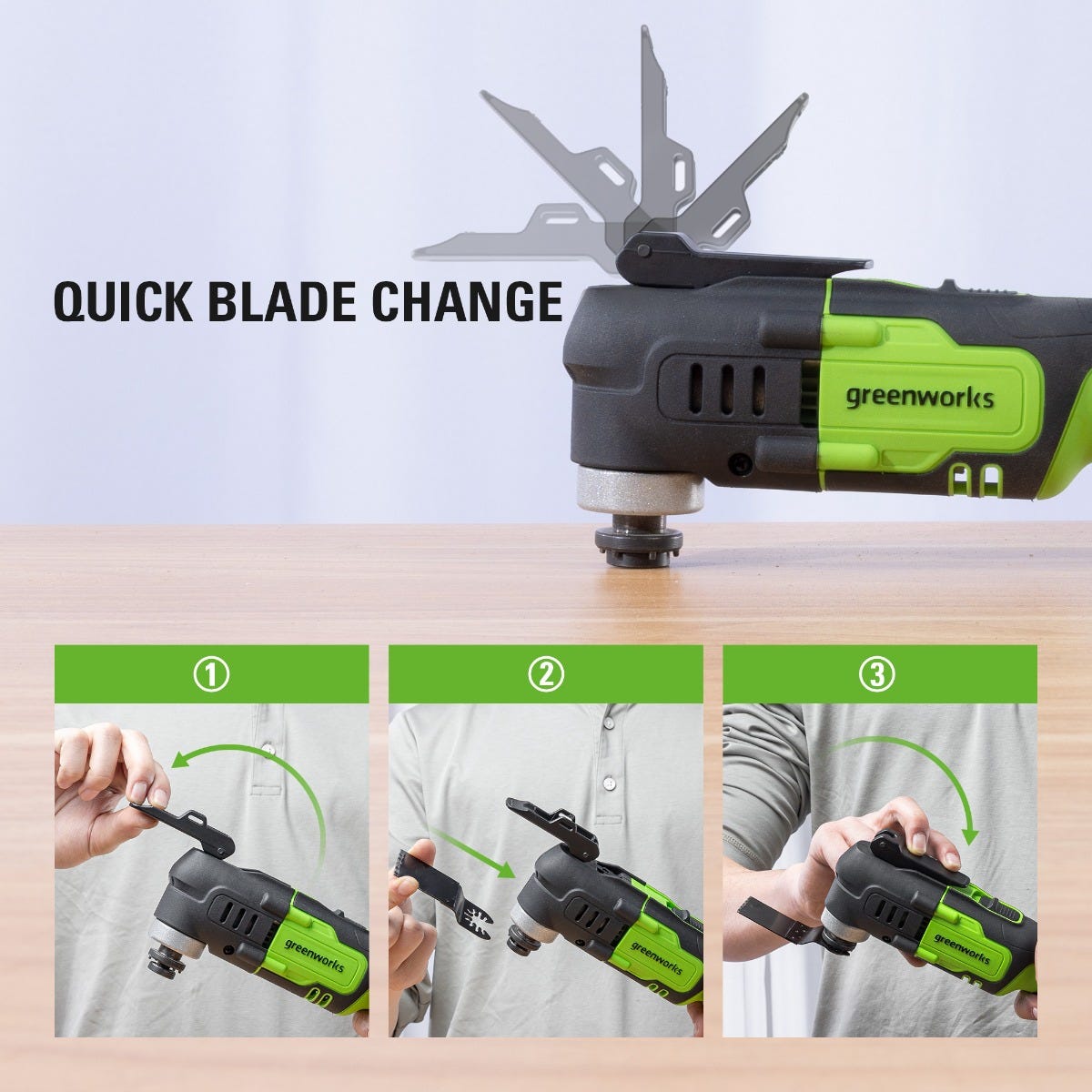 24V Cordless Battery Multi-Tool w/ 2.0Ah Battery  Charger