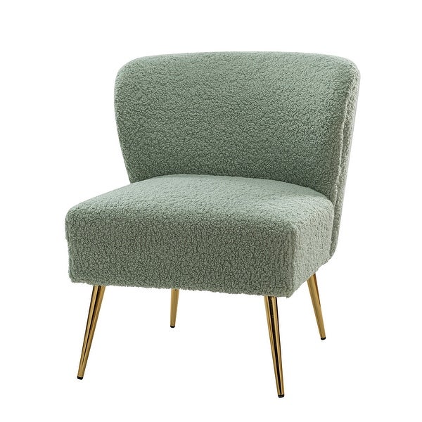 Exadius Contemporary Upholstered Accent Side Chair with Metal Legs by HULALA HOME