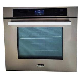 Bravo KITCHEN 30 in. Single Electric Wall Oven with Convection Air-fry and Self-Cleaning in Stainless Steel BV301WE