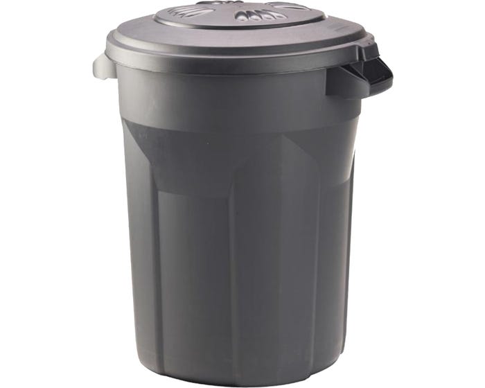 32 Gallon Heavy Duty Gray Trash Can