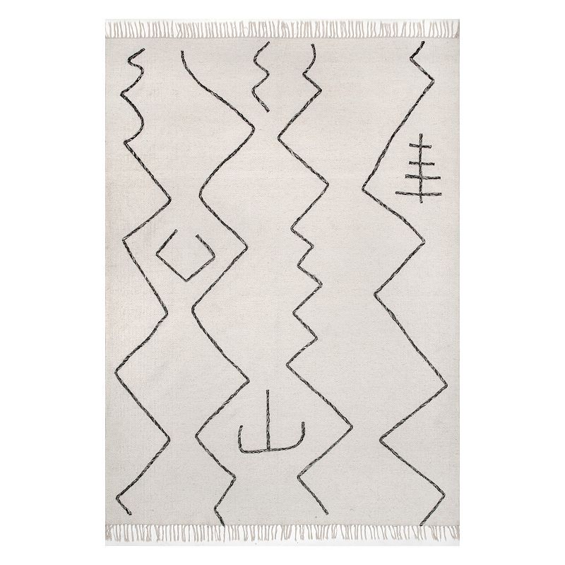 nuLoom Moira Tribal Flatweave Tassel Area Rug