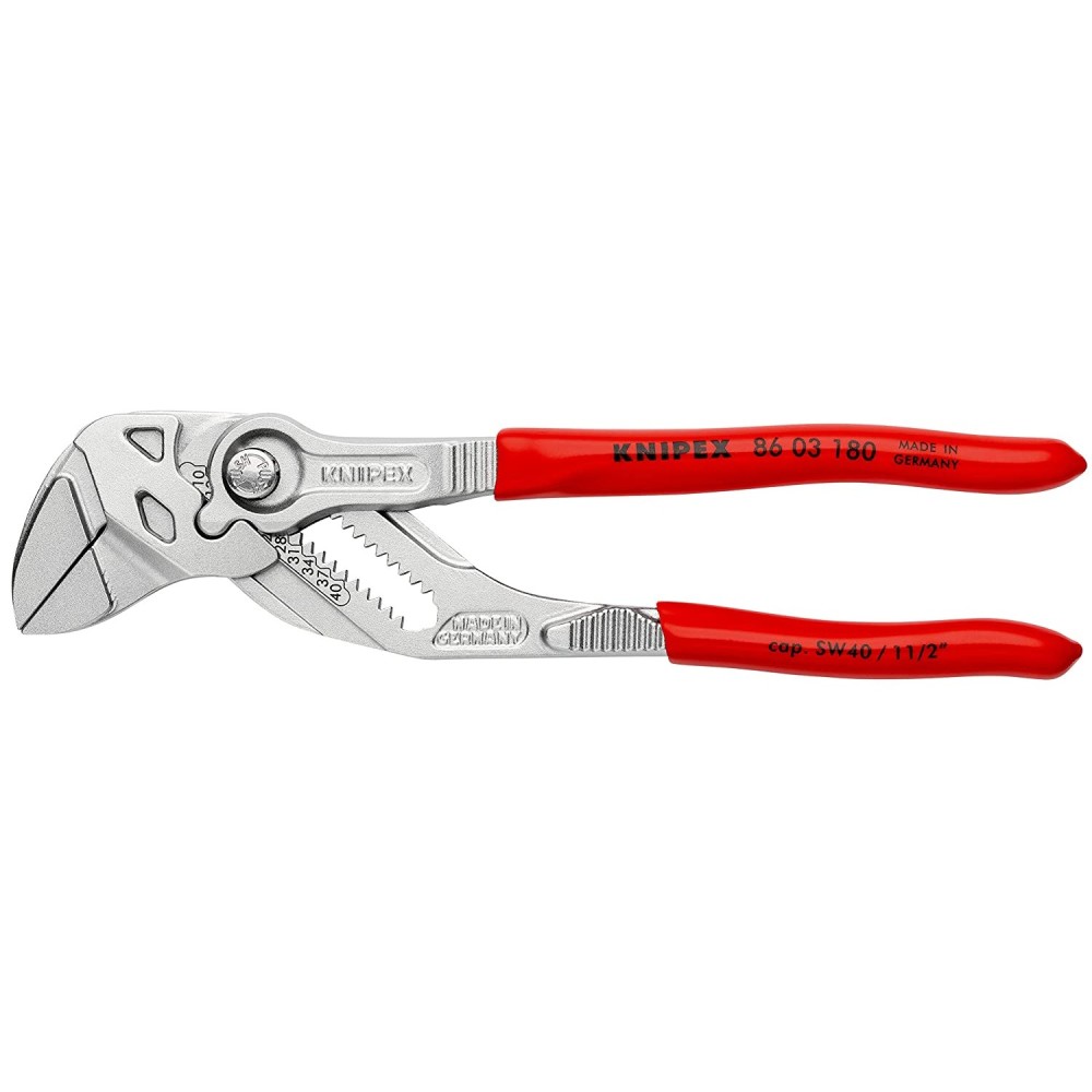 Knipex Pliers Wrench Chrome Plated 180mm ;