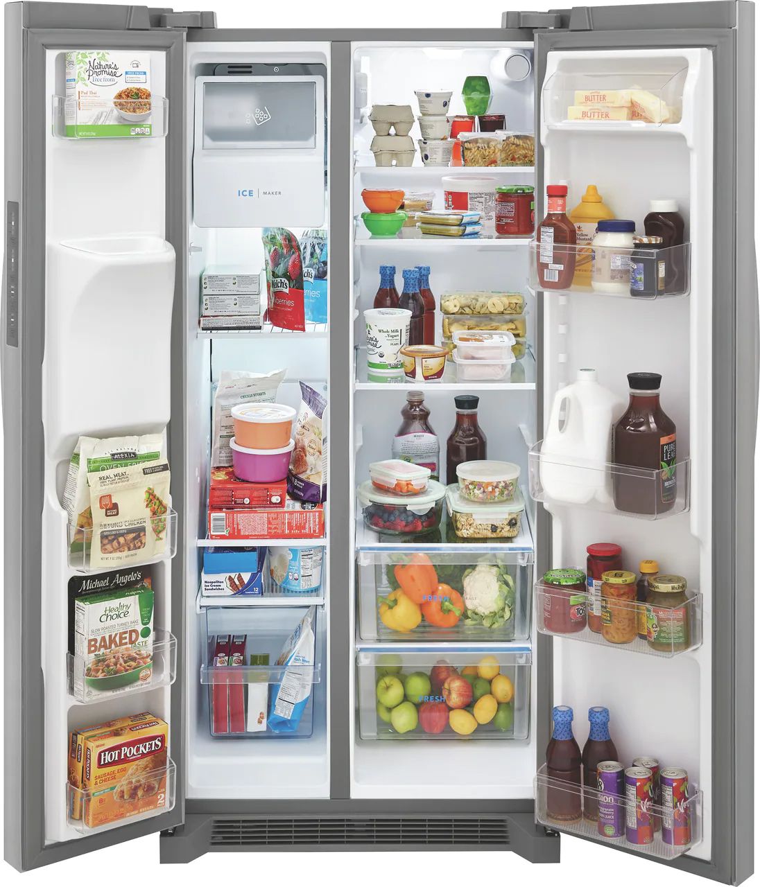 Frigidaire 22.3 Cu. Ft. Stainless Steel Side-By-Side Refrigerator