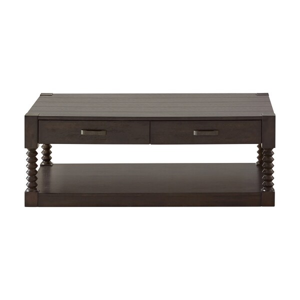 Coaster Furniture Meredith Coffee Bean 2-drawer Coffee Table