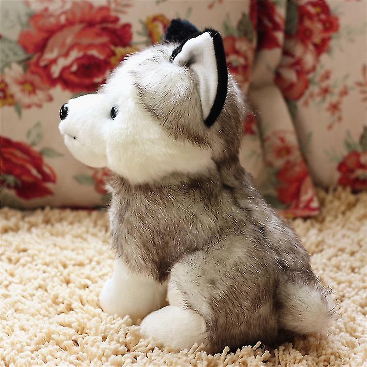 18CM Husky Plush Toys Simulation Pet Dog Stuffed Plush Toy Multipurpose Lovely Puppy Stuffed Doll for Birthday Gift Christmas New Year