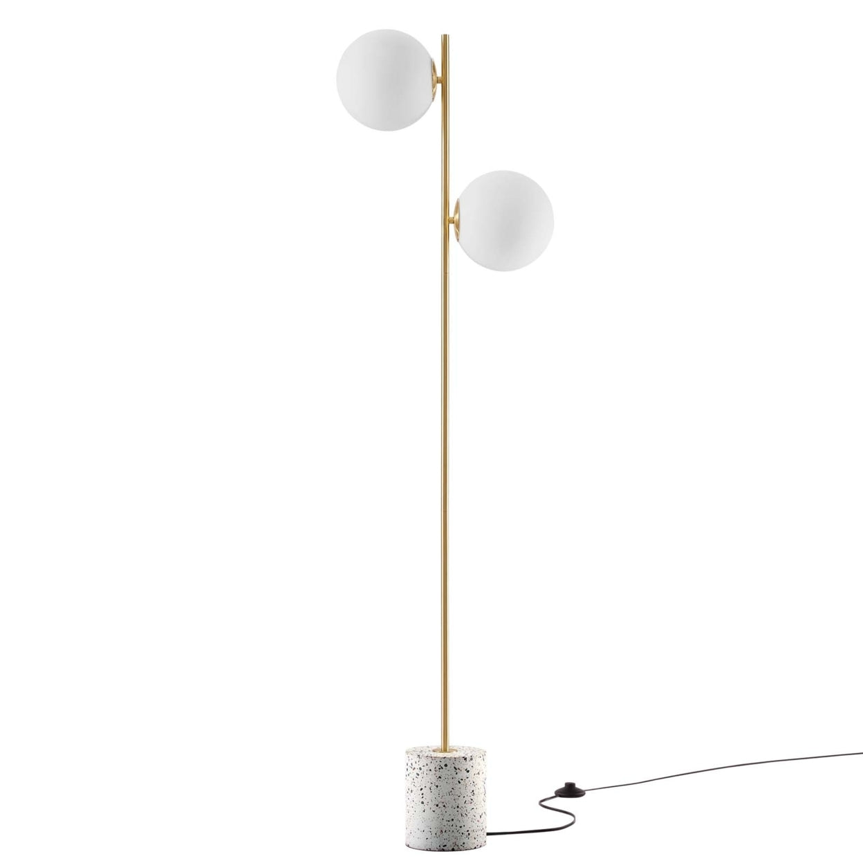 Logic Terrazzo Floor Lamp-EEI-5628-WHI