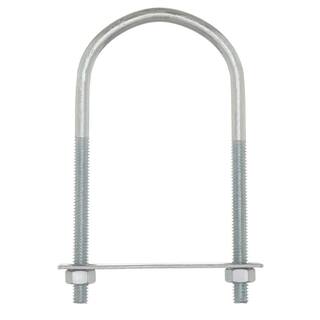 Everbilt 516 in. x 2-916 in. x 5-316 in. Coarse Zinc-Plated Steel U-Bolt with Nut and Strap 806906