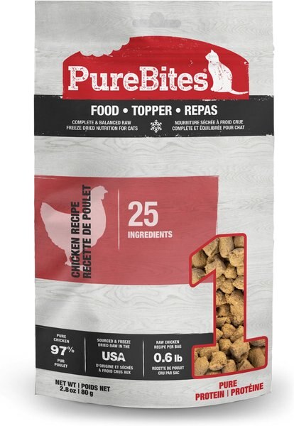 PureBites Chicken Freeze Dried Topper for Cats