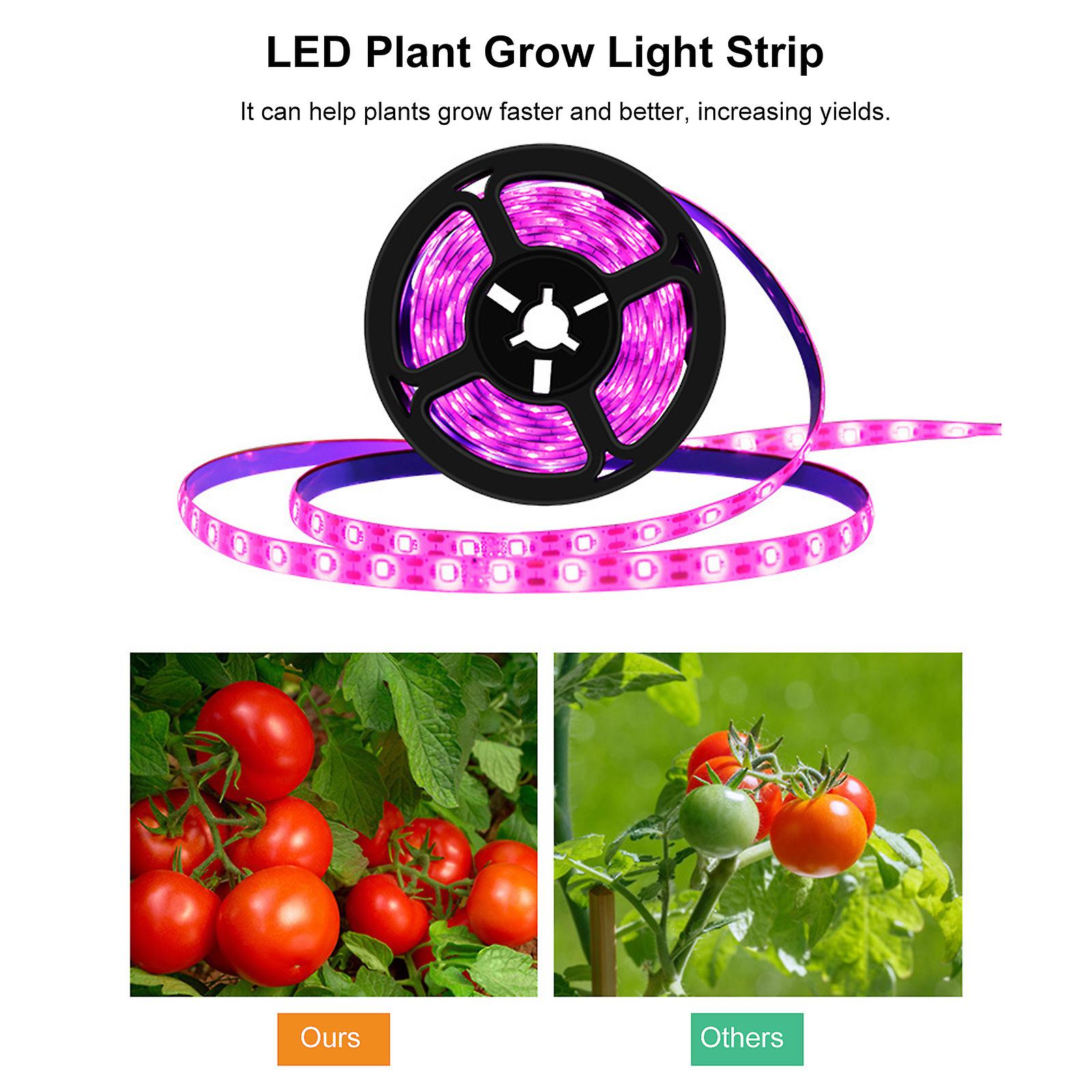 Led Plant Grow Light Strip Flower Plant Growth Lamps Growing Strip Lights Waterproof For Greenhouse Hydroponic Plant Growing