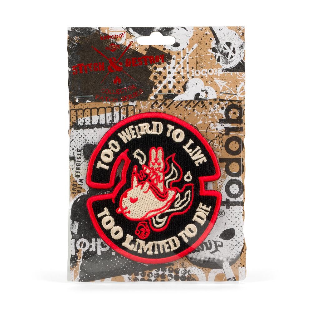 Kidrobot Stitch & Destroy Patch - Too Weird To Live, Too Limited To Die