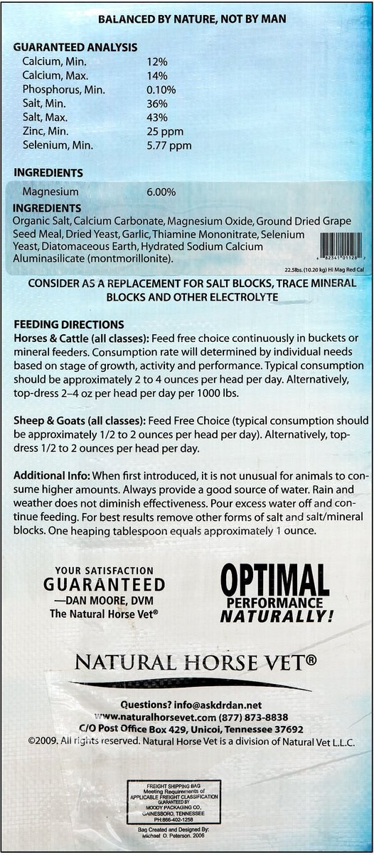 Natural Horse Vet Multi-Species Red Cal Hi-Mag Supplement