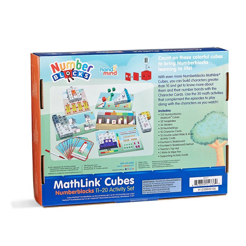 hand2mind Numberblocks 11�C20 Activity Set with MathLink Cubes