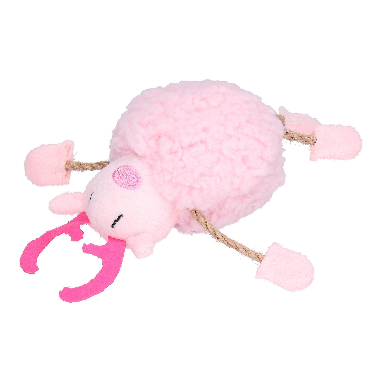 Plush Catnip Cat Toys Cute Pet Interactive Entertaining Toys For Cat Playing Chewing Grindingpink