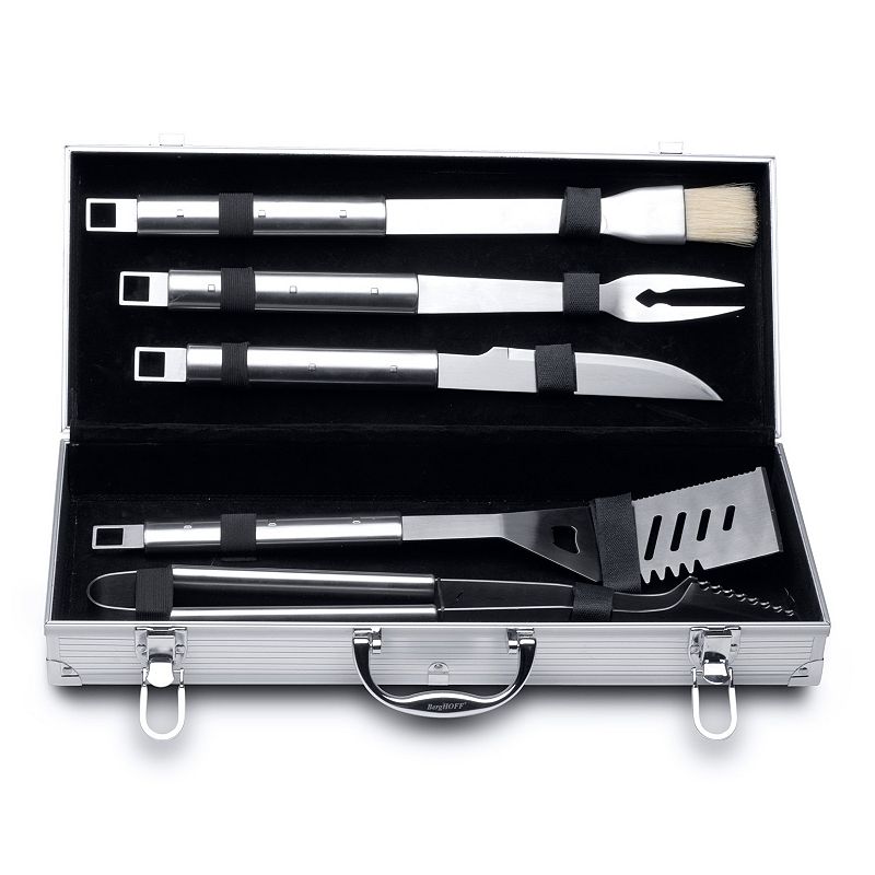 BergHOFF Cubo 6-pc. Stainless Steel BBQ Set with Case