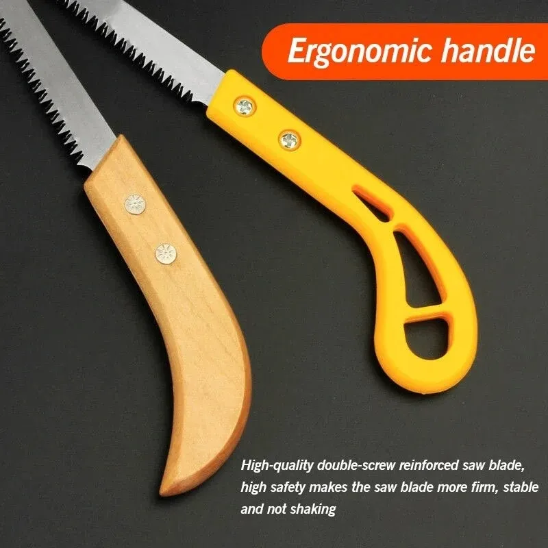 Household Hand Saw 9 Inch Pruning Saw with Non Slip Handle Mini Tree Pruning Saw Tool