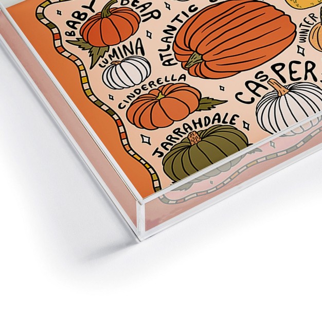 Doodle By Meg Types Of Pumpkins Acrylic Tray Deny Designs