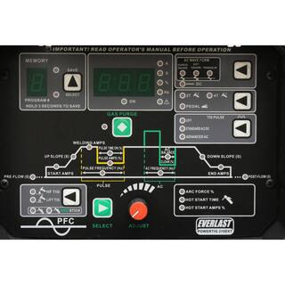 Everlast 210 Amp PowerTIG 210EXT IGBT Digital Inverter ACDC StickTIG Welder with High Frequency and Lift TIG Start 120V240V PowerTIG 210EXT