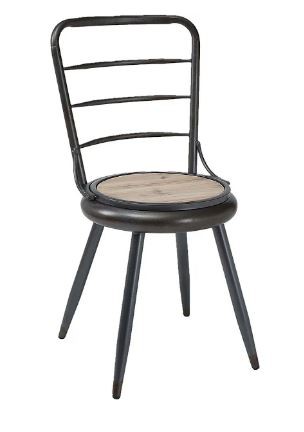 4D Concepts Alta Folding Chair in Black and Gray - 4D Concepts 191037