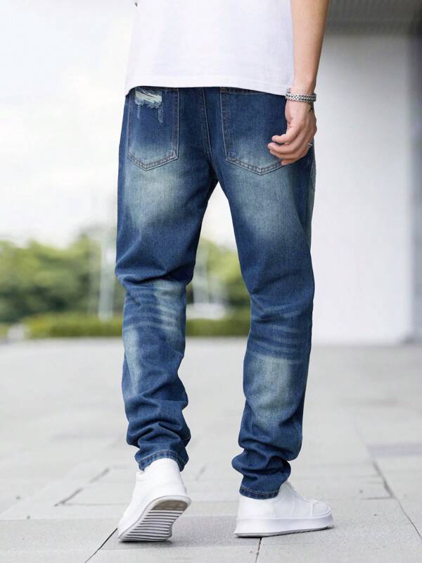 Hypemode Men Slant Pocket Straight Leg Jeans