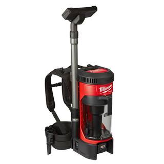 MW M18 FUEL 18-Volt Lithium-Ion Brushless 1 Gal. Cordless 3-in-1 Backpack Vacuum with M18 14 in. Compact Impact Driver Kit 0885-20-2850-21P