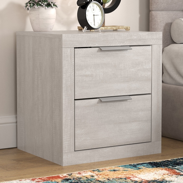 GALANO Furniture Harlowin 2-Drawer Bedside Table Cabinet Nightstand w/Drawers Storage (20.3 in. × 16.3 in. × 18.9 in.) - - 36761765