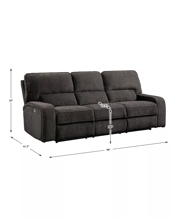 Homelegance Elevated Recliner Sofa